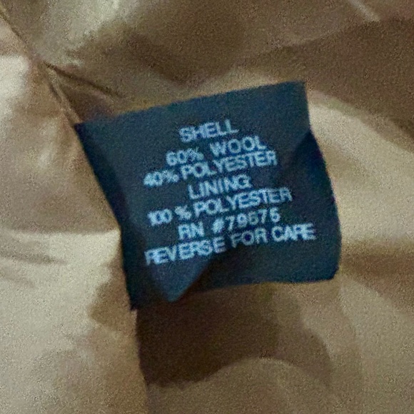 Anne Klein Single Breasted Wool Blend Coat - Picture 5 of 6